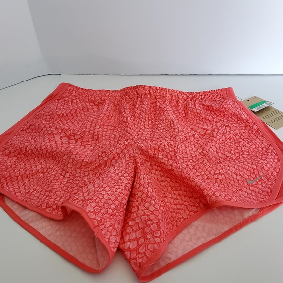 Nike Pink Athletic Shorts with Textured Pattern and Elastic Waistband - Picture 2 of 10